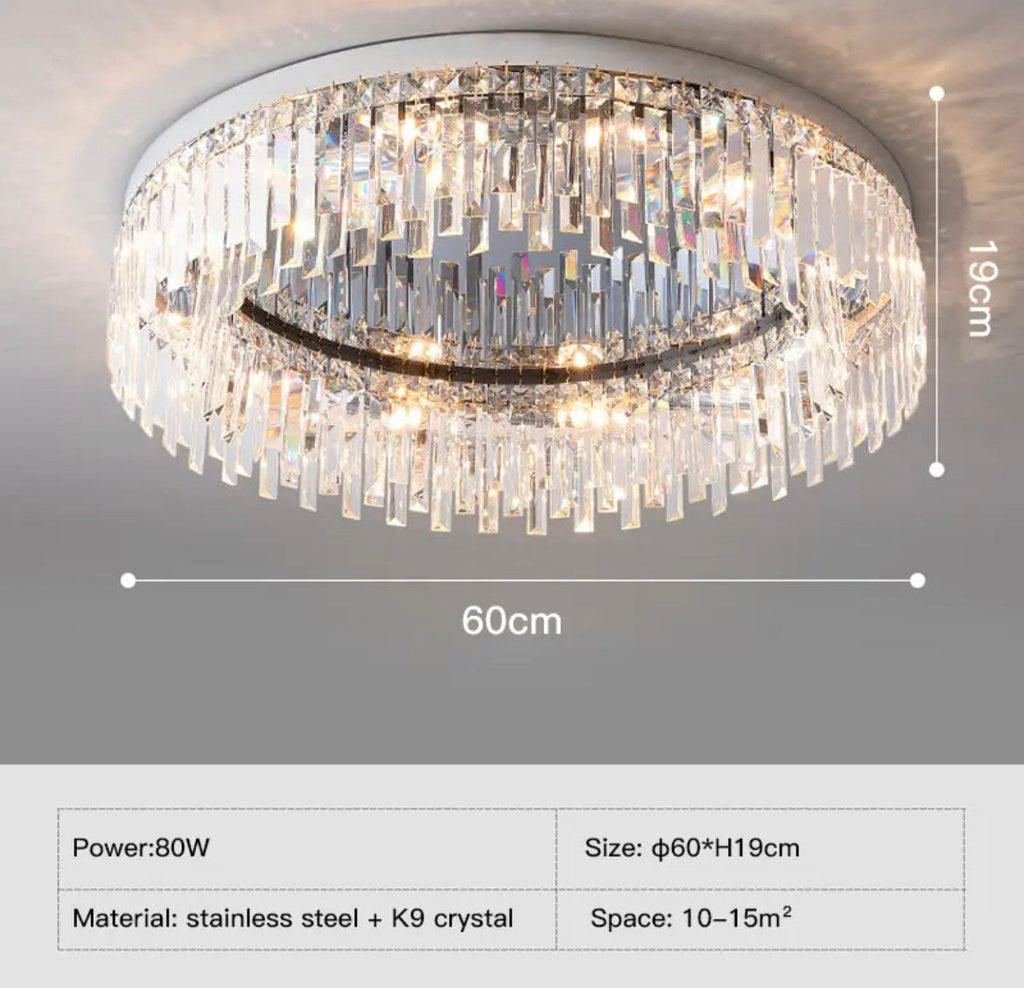 Lumen Arc Chandelier Series — Silver and Gold Finish Options