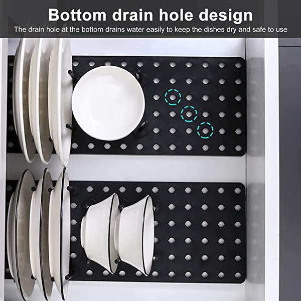 Adjustable Kitchen Drain Rack — Space-Saving Drawer Organizer