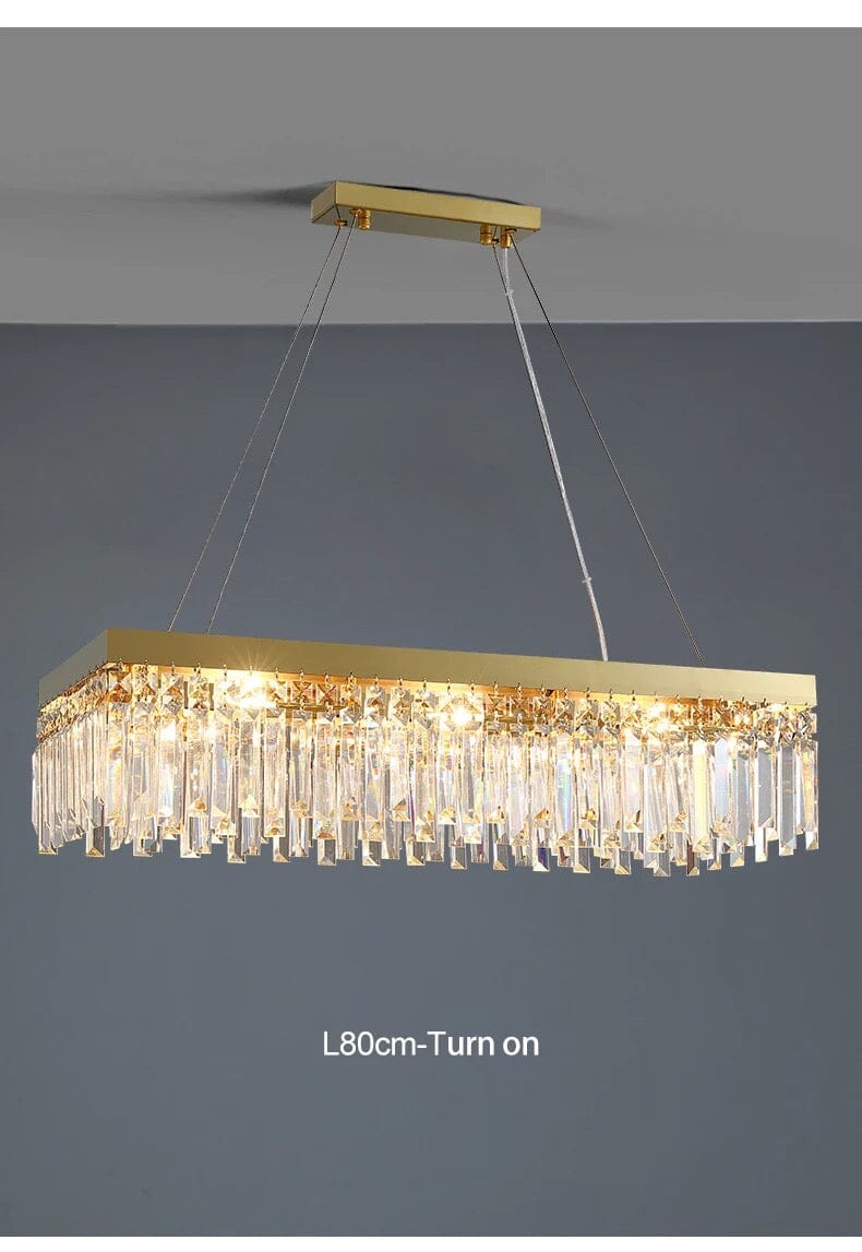 Lumen Arc Chandelier Series — Silver and Gold Finish Options