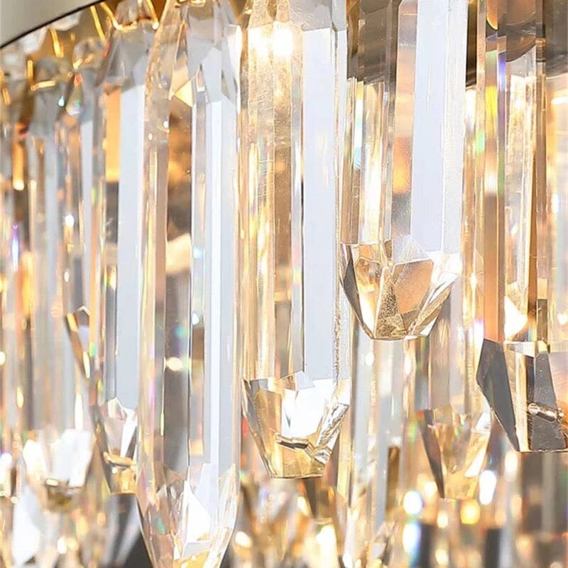 Liora Gold Plated Stainless Steel Crystal Pendant Chandelier