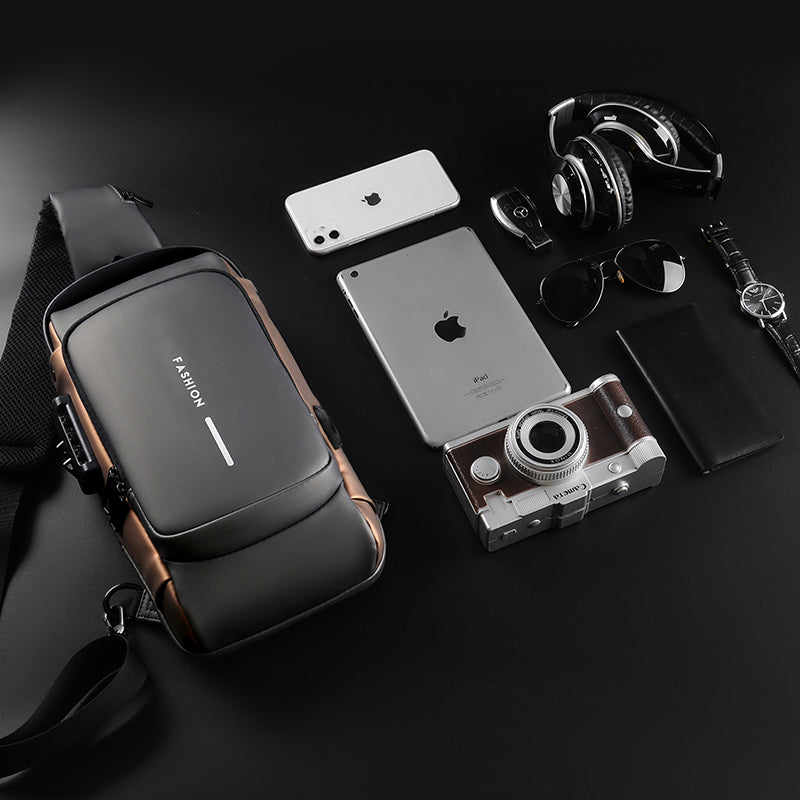 Antidiefstal-schoudertasrugzak - USB-opladen, waterdicht