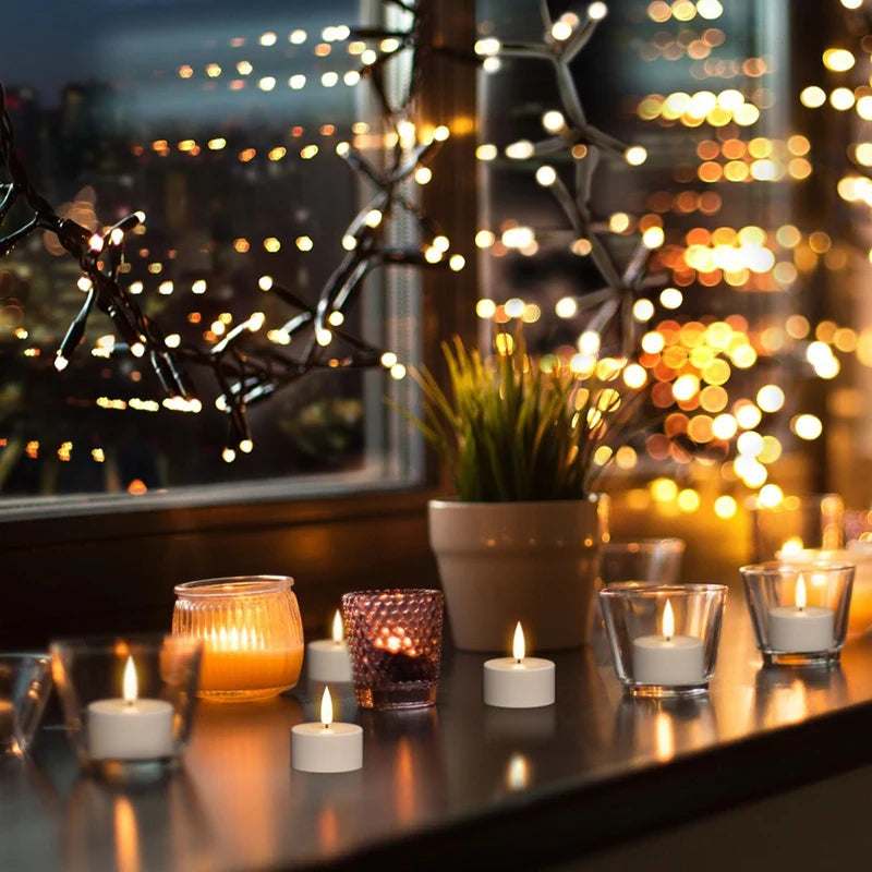 Bougies LED rechargeables avec station de charge USB - Souliia