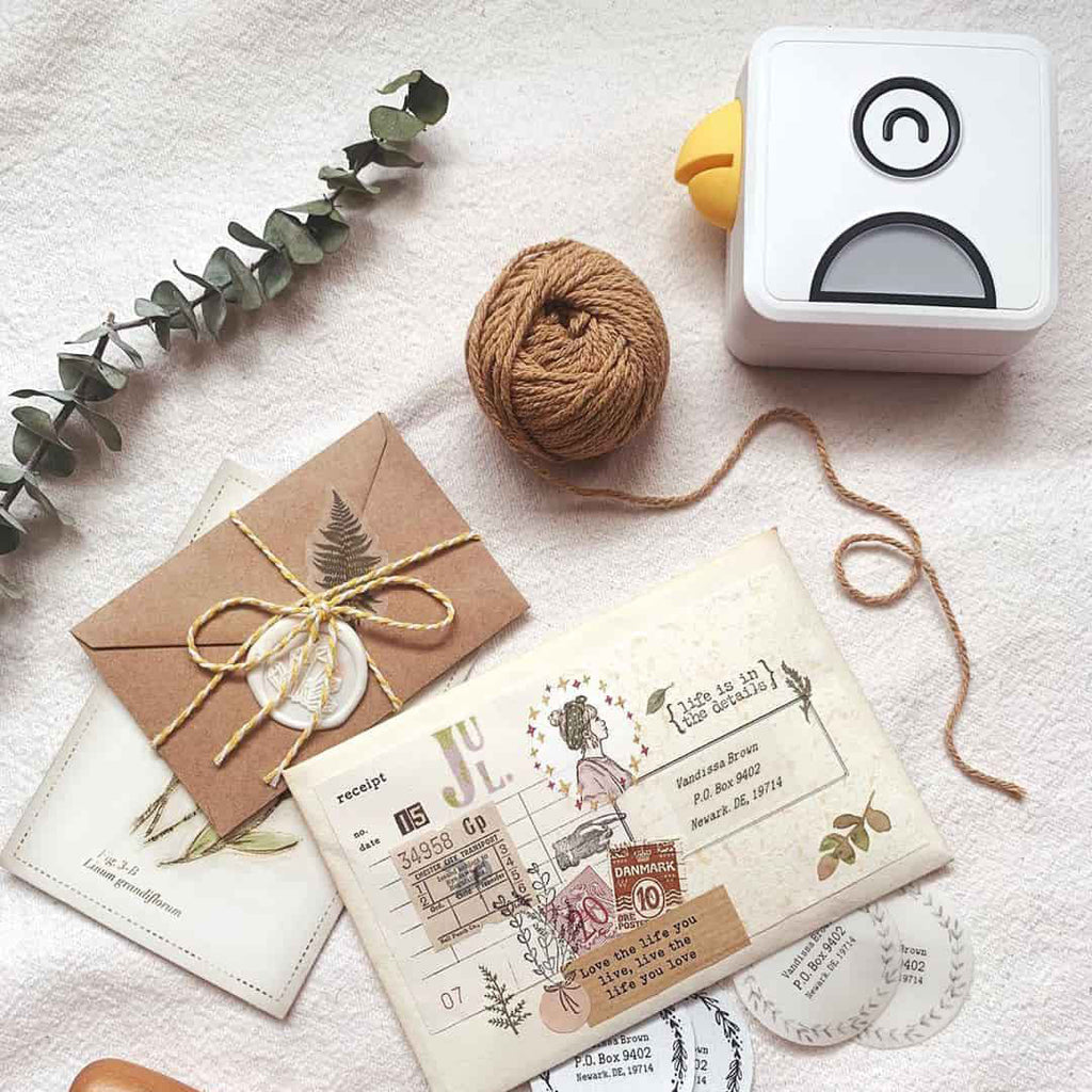 Mini-imprimante de poche sans encre - imprimante photo Bluetooth, longue autonomie