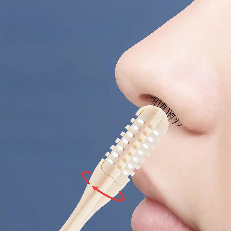 Compact Nose Hair Trimmer with 360° Rotating Head – Precise Grooming for Men and Women
