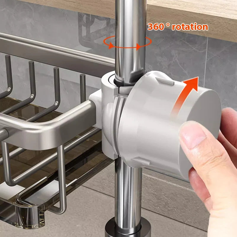Organizador universal para fregadero - Soporte de secado rápido para esponjas y cepillos