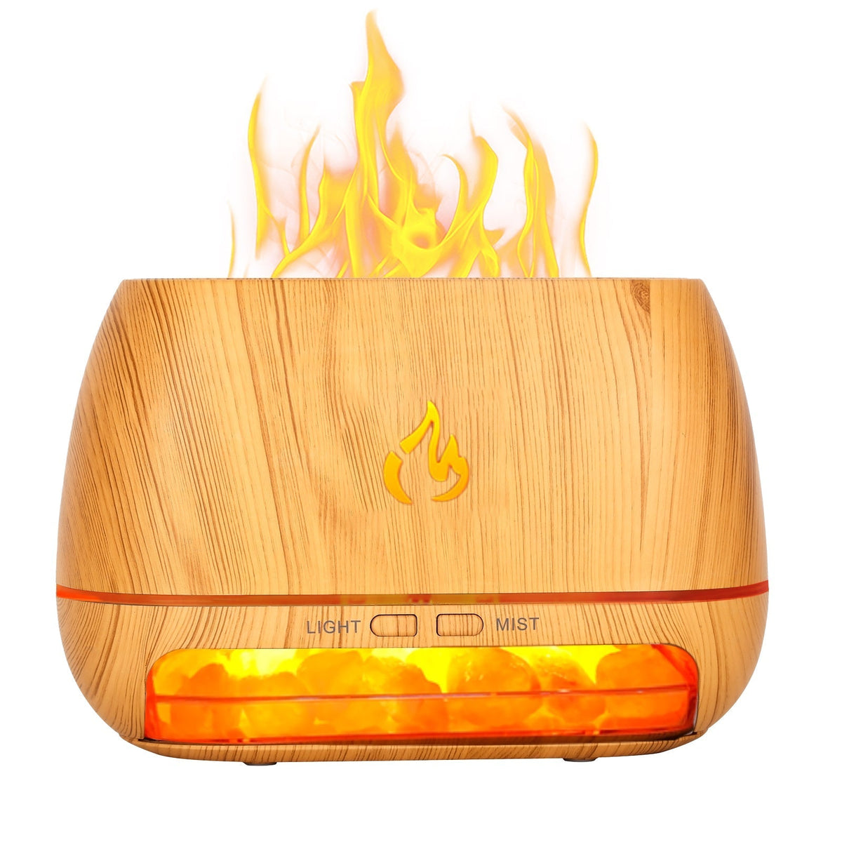 Lampă cu sare de Himalaya — Lumină ambientală USB Type-C și purificator de aer
