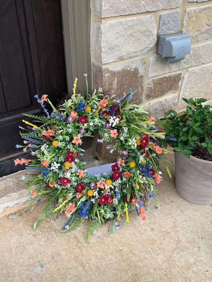 Texas Wildflower Wreath