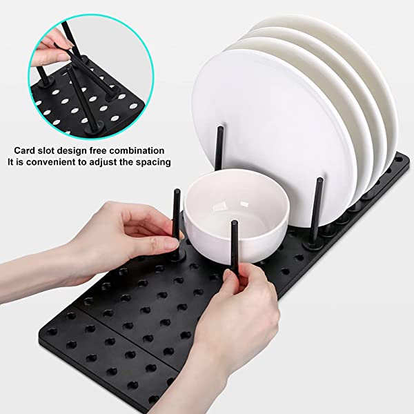 Adjustable Kitchen Drain Rack — Space-Saving Drawer Organizer