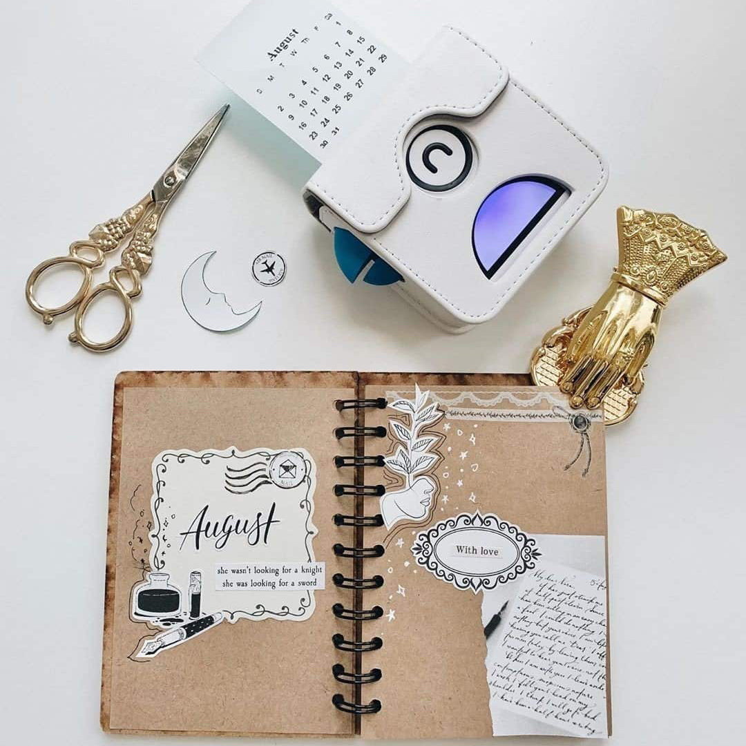 Mini-imprimante de poche sans encre - imprimante photo Bluetooth, longue autonomie
