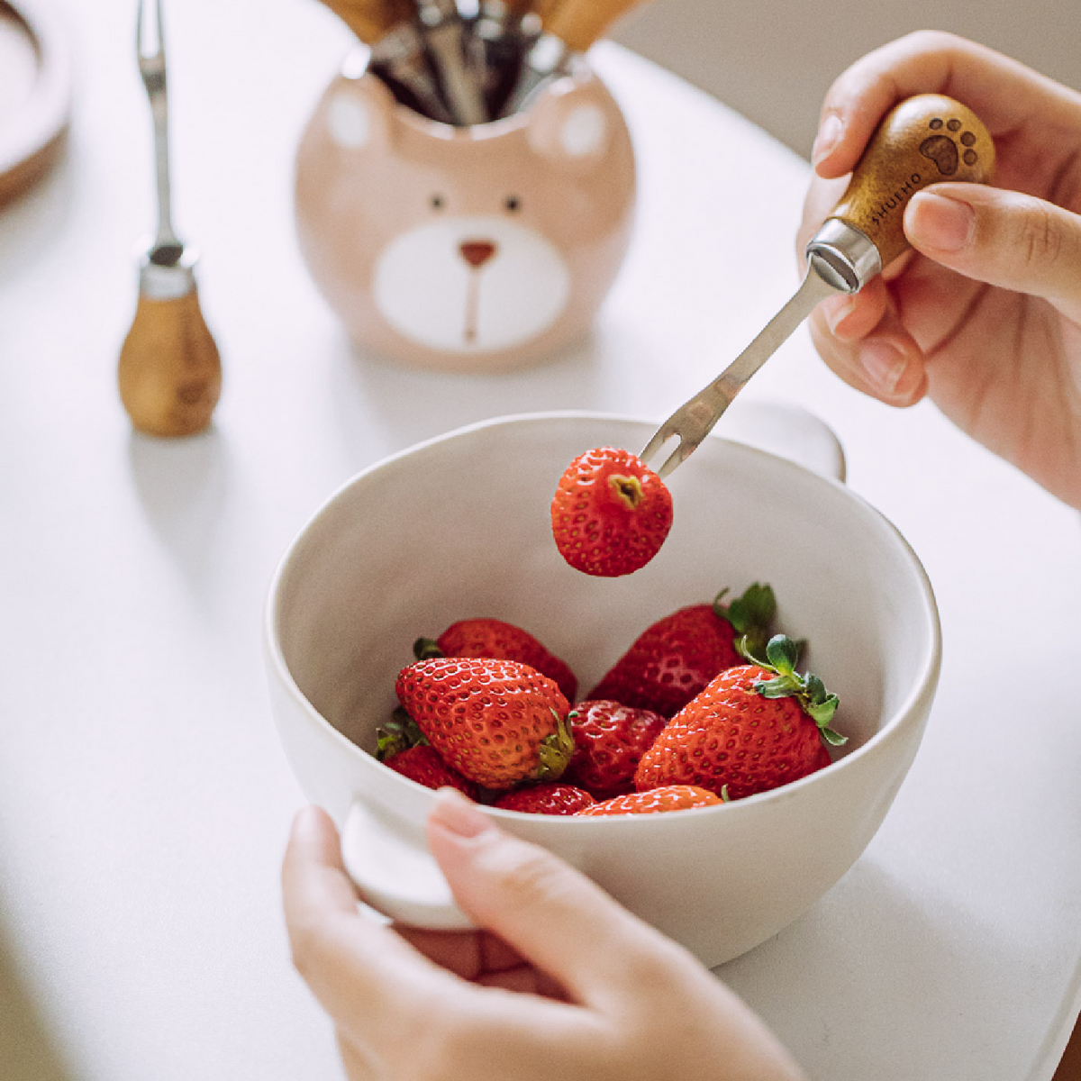 Multifunctionele wasmand voor groente en fruit - spoelen zonder geknoei