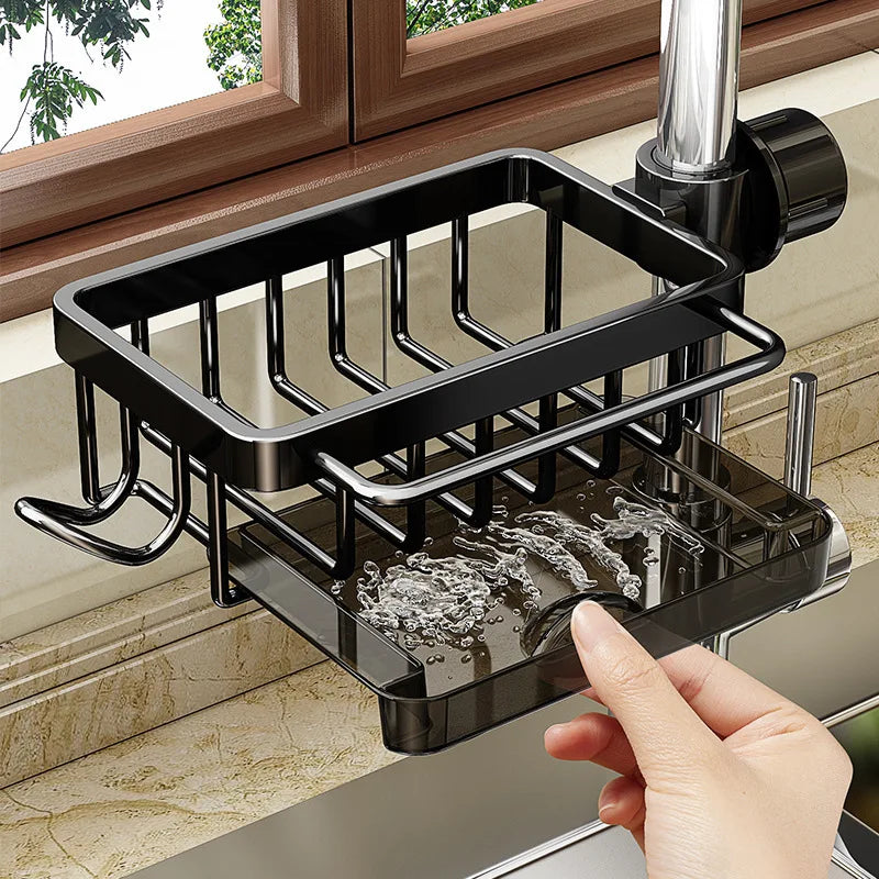 Organizador universal para fregadero - Soporte de secado rápido para esponjas y cepillos