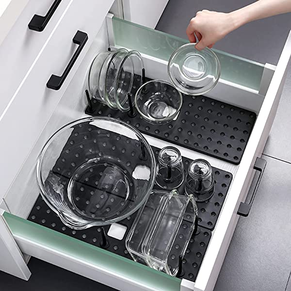 Adjustable Kitchen Drain Rack — Space-Saving Drawer Organizer
