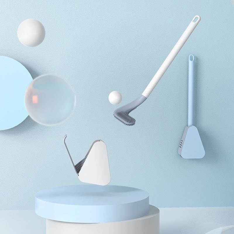 Aan de muur bevestigde toiletborstel — hygiënisch ontwerp voor grondige reiniging
