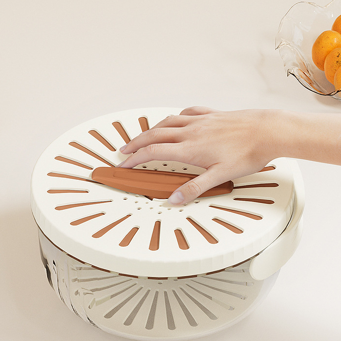 Multifunctionele wasmand voor groente en fruit - spoelen zonder geknoei