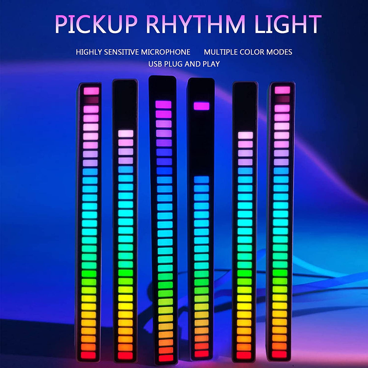 リズムLEDライトバー - 音楽連動RGB照明、Bluetooth