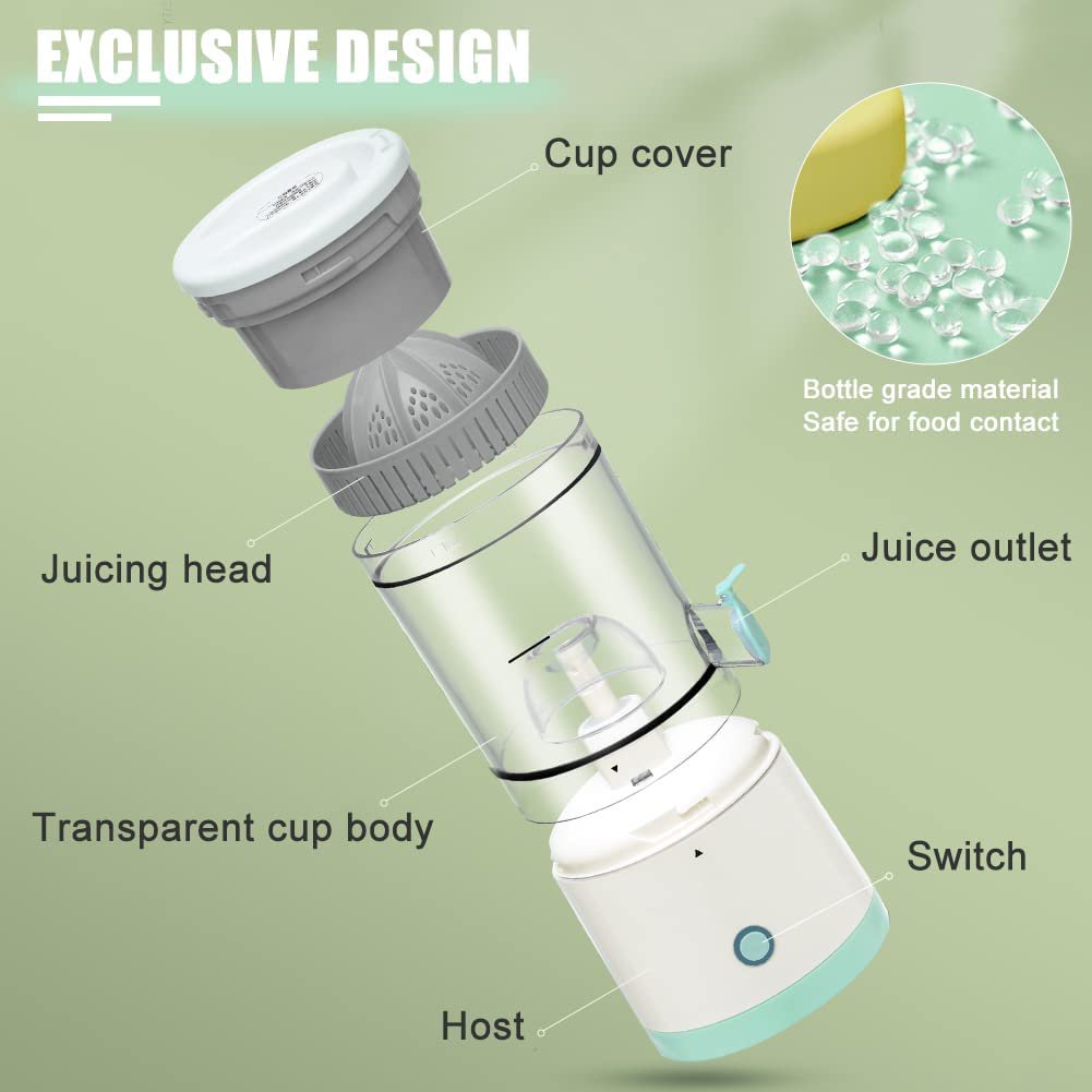 Portable USB Rechargeable Juicer — Compact, Easy-Clean Design