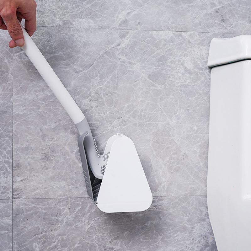 Aan de muur bevestigde toiletborstel — hygiënisch ontwerp voor grondige reiniging