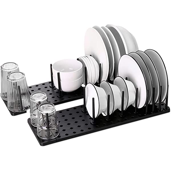 Adjustable Kitchen Drain Rack — Space-Saving Drawer Organizer