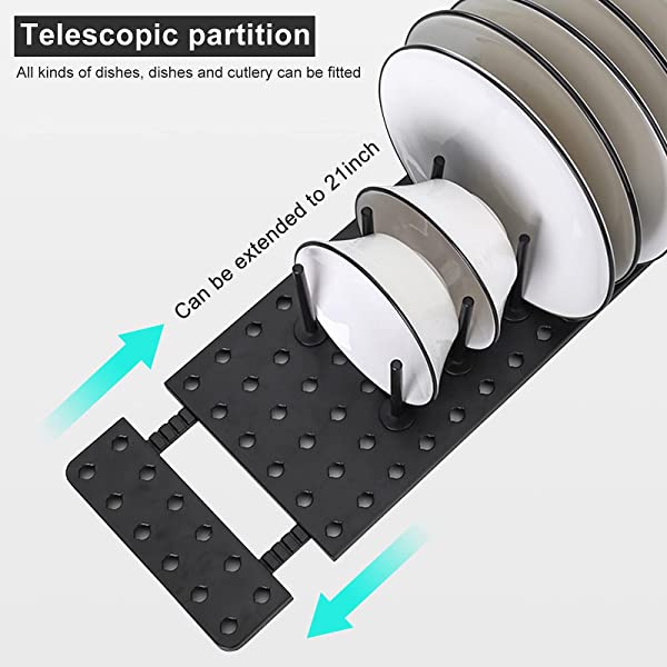 Adjustable Kitchen Drain Rack — Space-Saving Drawer Organizer