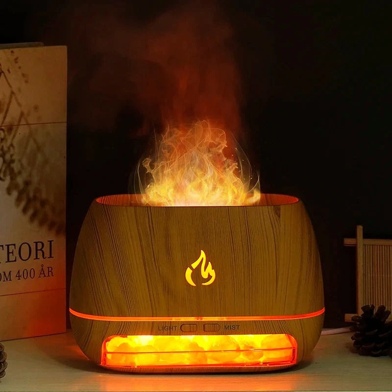 Lampă cu sare de Himalaya — Lumină ambientală USB Type-C și purificator de aer