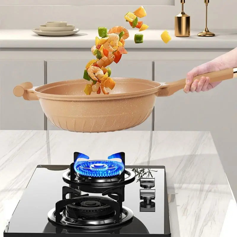 究極の中華鍋調理器 - 素早く均一な加熱＆簡単なお手入れ