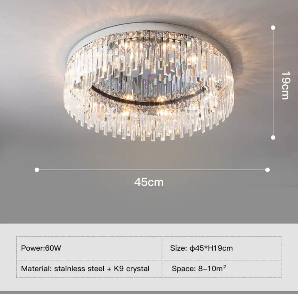 Lumen Arc Chandelier Series — Silver and Gold Finish Options