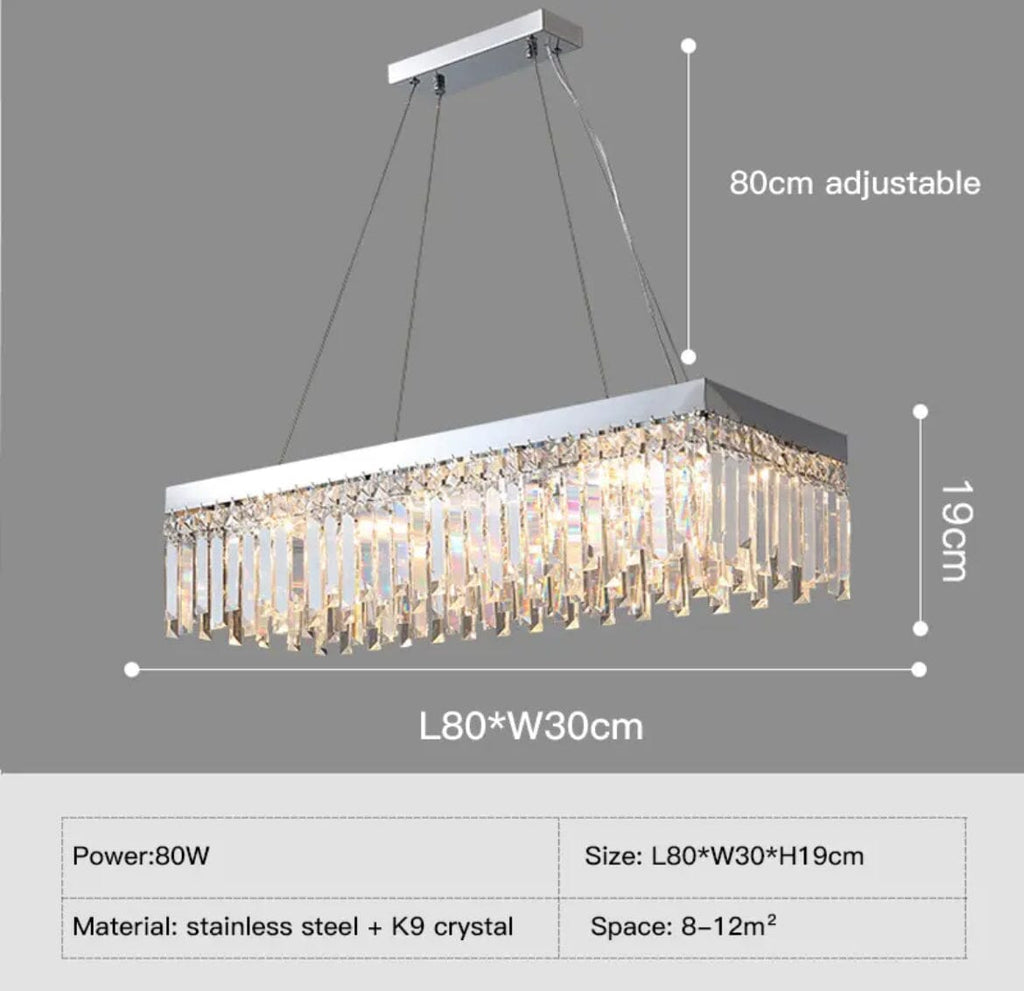 Lumen Arc Chandelier Series — Silver and Gold Finish Options
