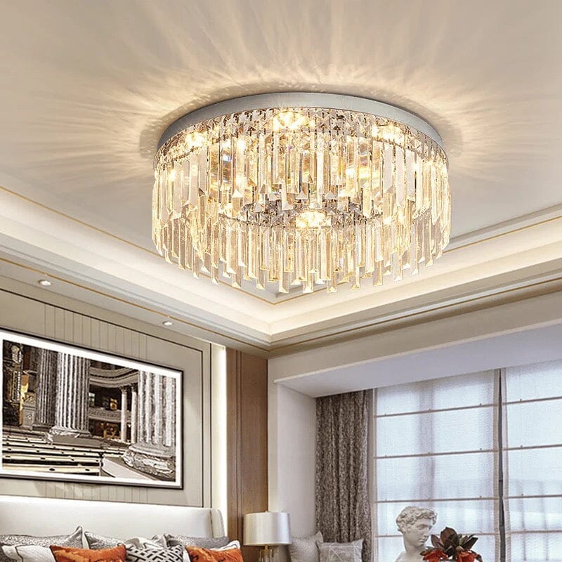 Lumen Arc Chandelier Series — Silver and Gold Finish Options