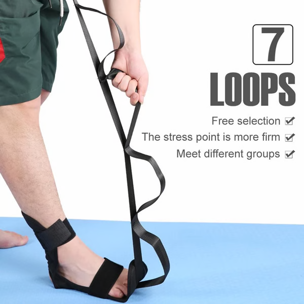 Yoga Stretching Strap — 7-Loop Rehabilitation Training Belt