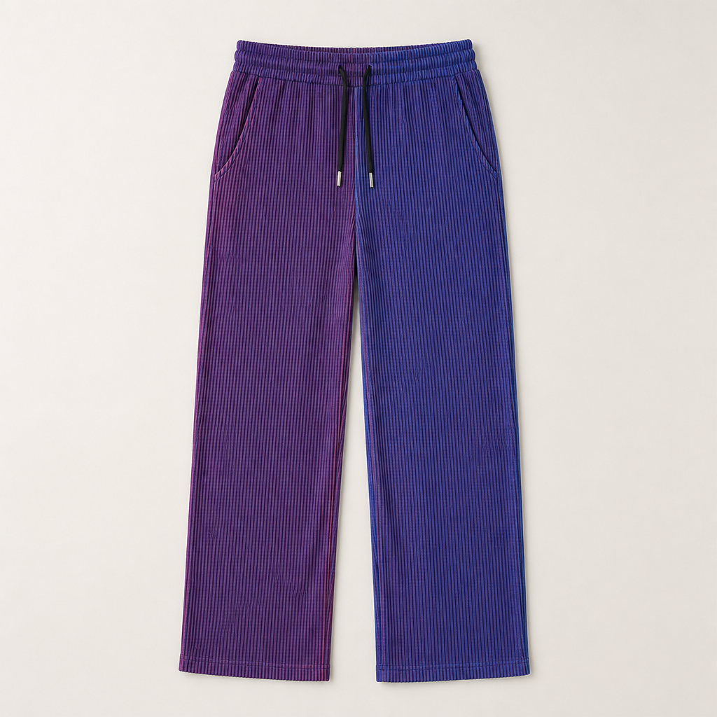 VeroStride – Lightweight Pleated Straight-Leg Pants with Drawstring Waist - Souliia
