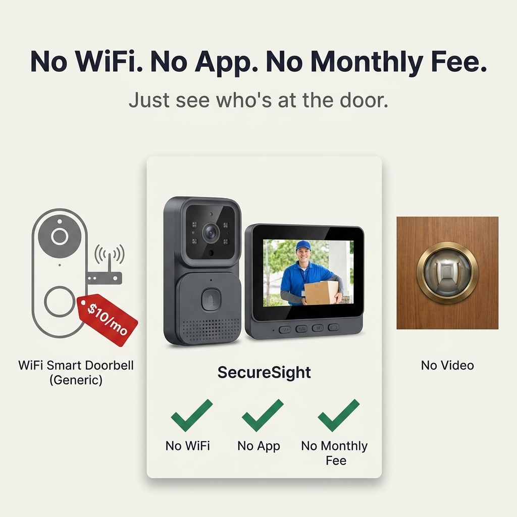 SecureSight — See and Talk to Visitors Without WiFi or Monthly Fees - Souliia