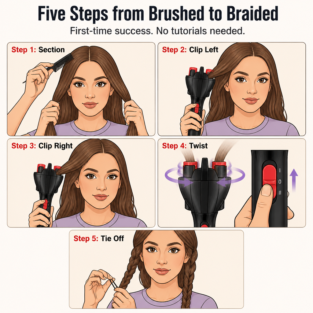VividTwist — Twist Salon-Style Braids in 5 Minutes Without the Arm Cramps - Souliia
