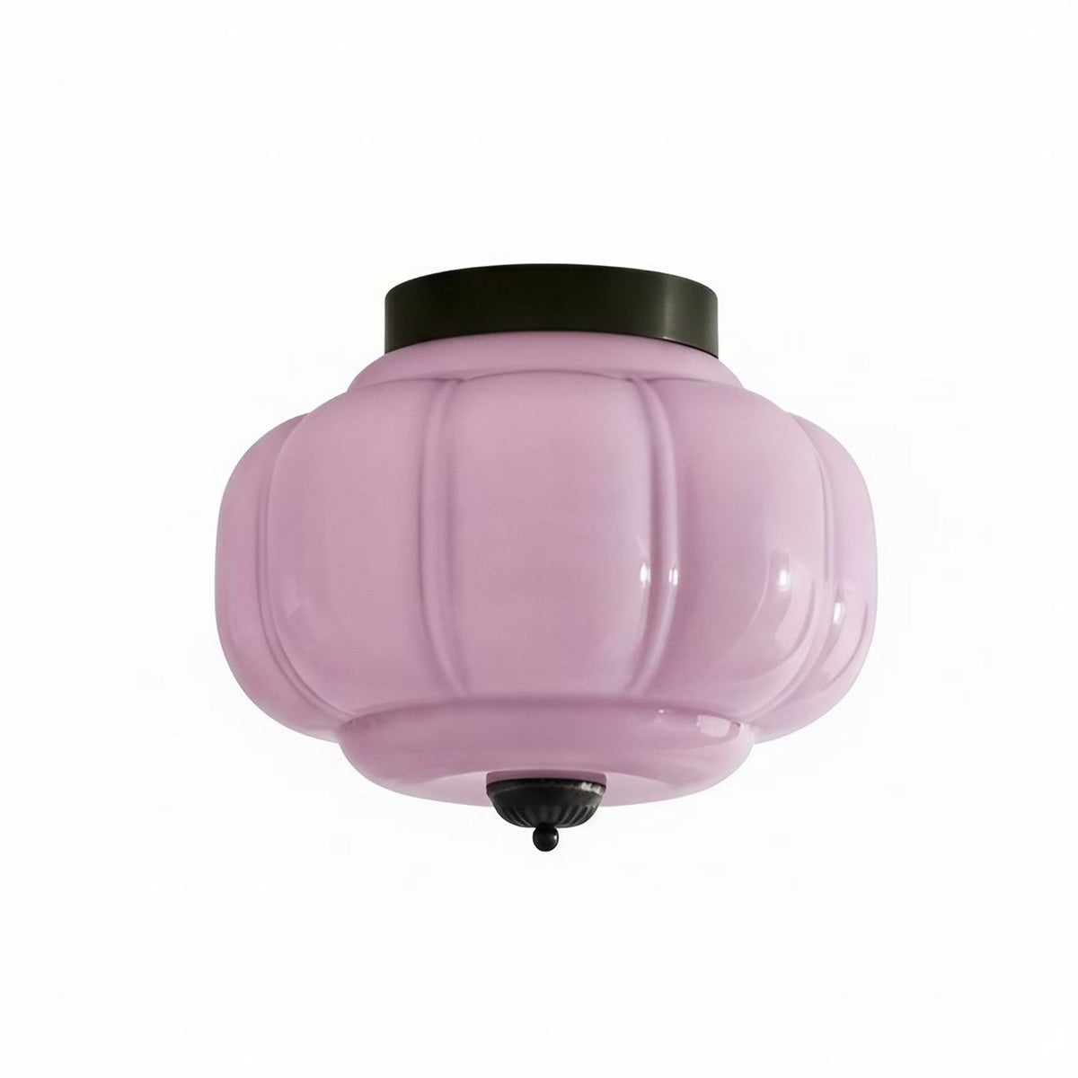 Retro Milk Semi Flush Mount Eloise Ceiling Light | Souliia