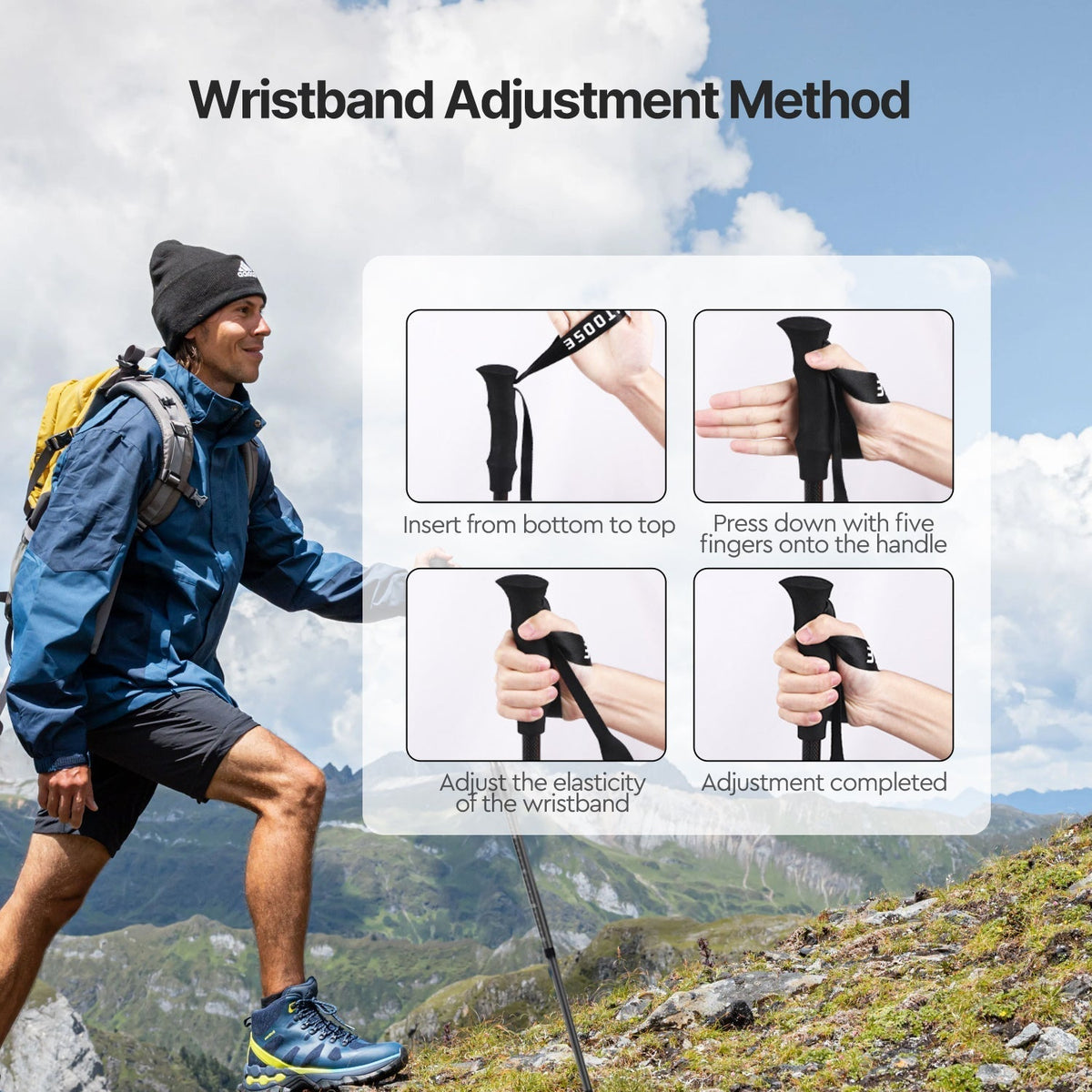 Trekking Pole Made of Carbon Fiber - Souliia