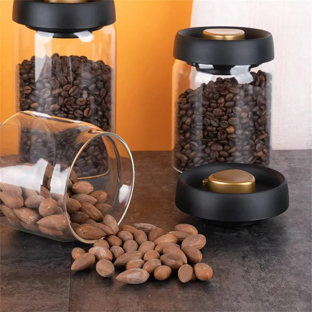 Sealed Storage Canister for Coffee Beans – Airtight Container for Freshness - Souliia