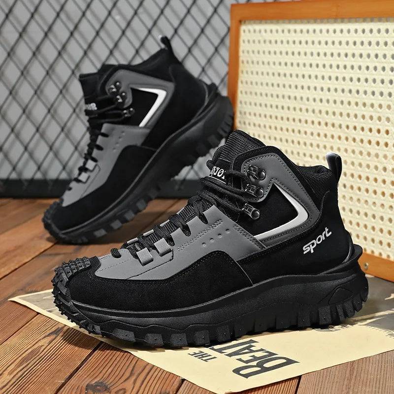Vattentäta vandringssneakers för män - säkerhetsfotbeklädnad för utomhusbruk - Souliia