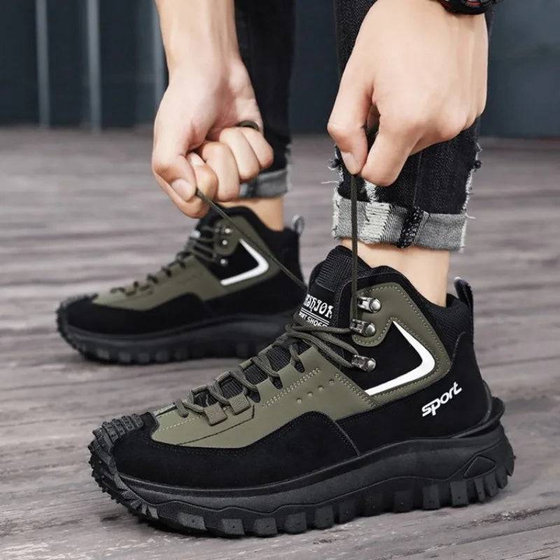 Vattentäta vandringssneakers för män - säkerhetsfotbeklädnad för utomhusbruk - Souliia
