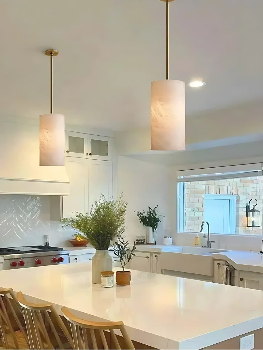 Modern Glass Pendant Light – Retro Glass Hanging Fixture | Souliia