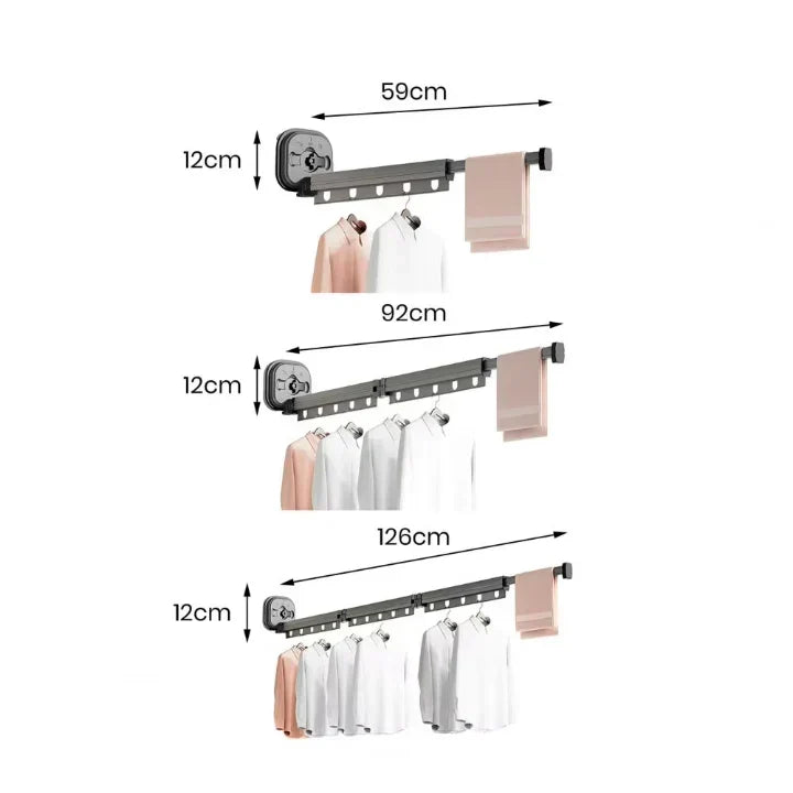 Wall-Mounted Clothes Dryer for Small Spaces - No Drilling Required - Souliia