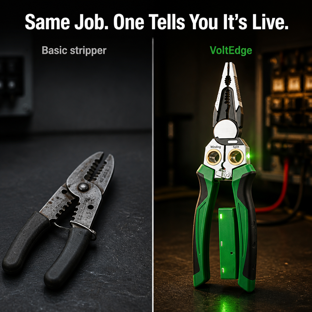 VoltEdge — Strip, Cut, Crimp & Spot Live Wires With One Tool - Souliia