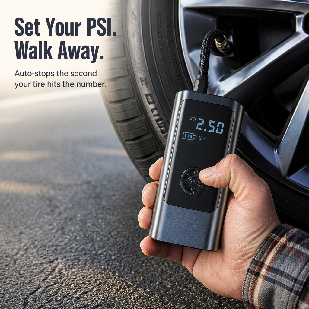 TurboPump — Top Up All Four Tires in Under 5 Minutes Anywhere - Souliia