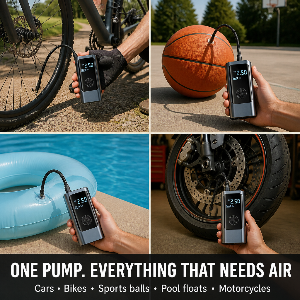 TurboPump — Top Up All Four Tires in Under 5 Minutes Anywhere - Souliia