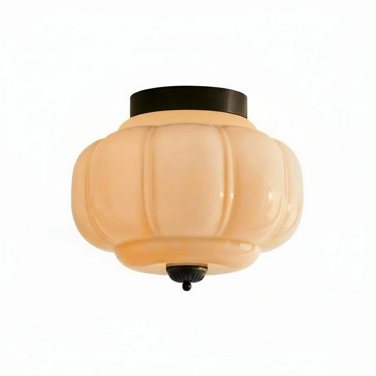 Retro Milk Semi Flush Mount Eloise Ceiling Light | Souliia