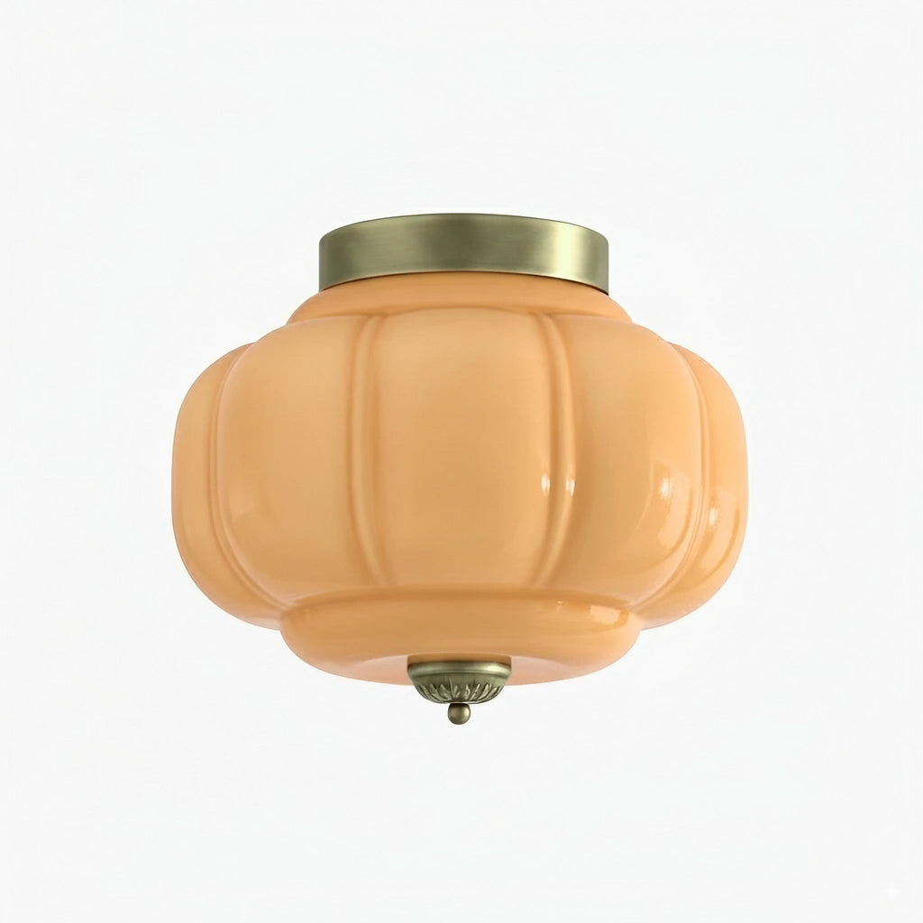 Retro Milk Semi Flush Mount Eloise Ceiling Light | Souliia
