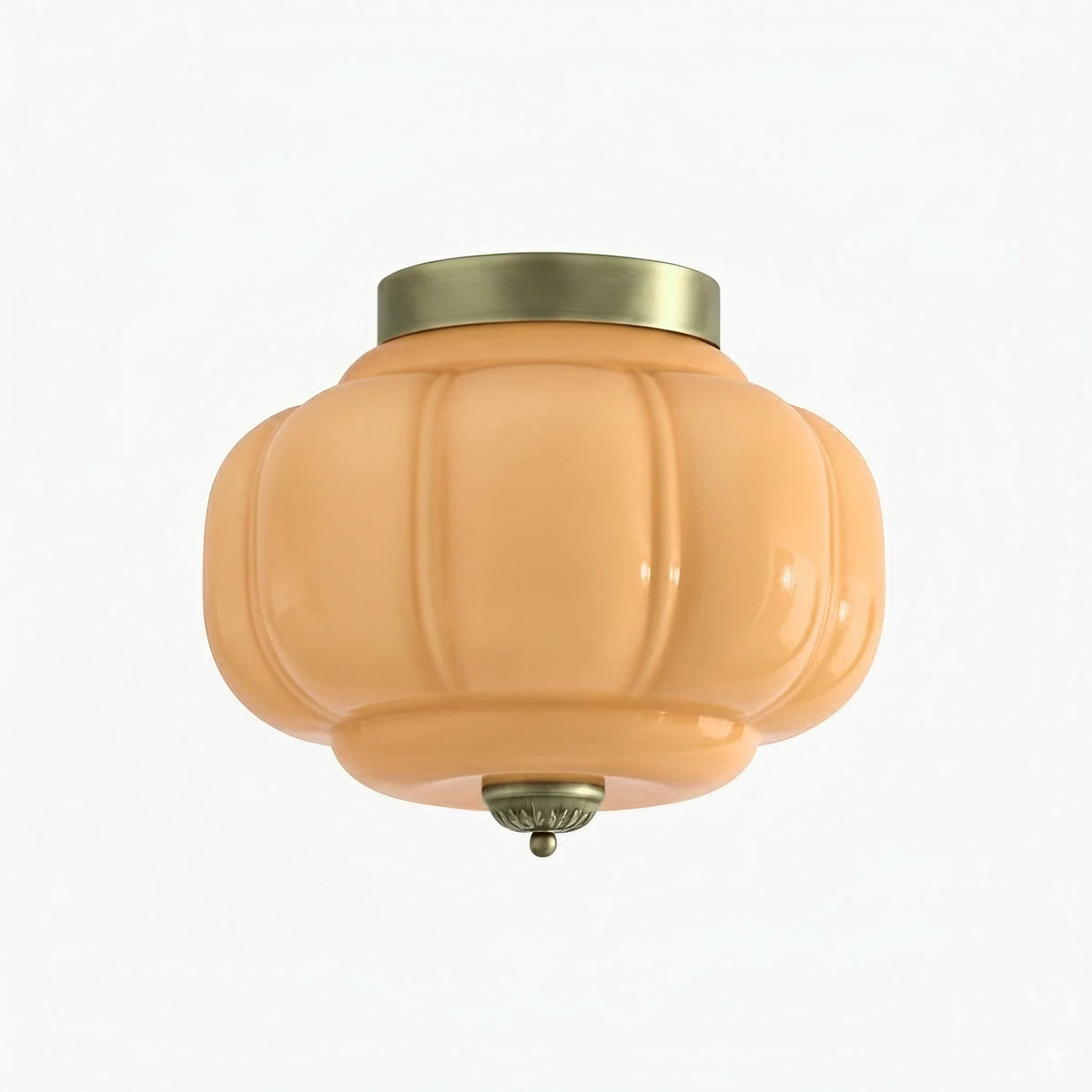 Retro Milk Semi Flush Mount Eloise Ceiling Light | Souliia
