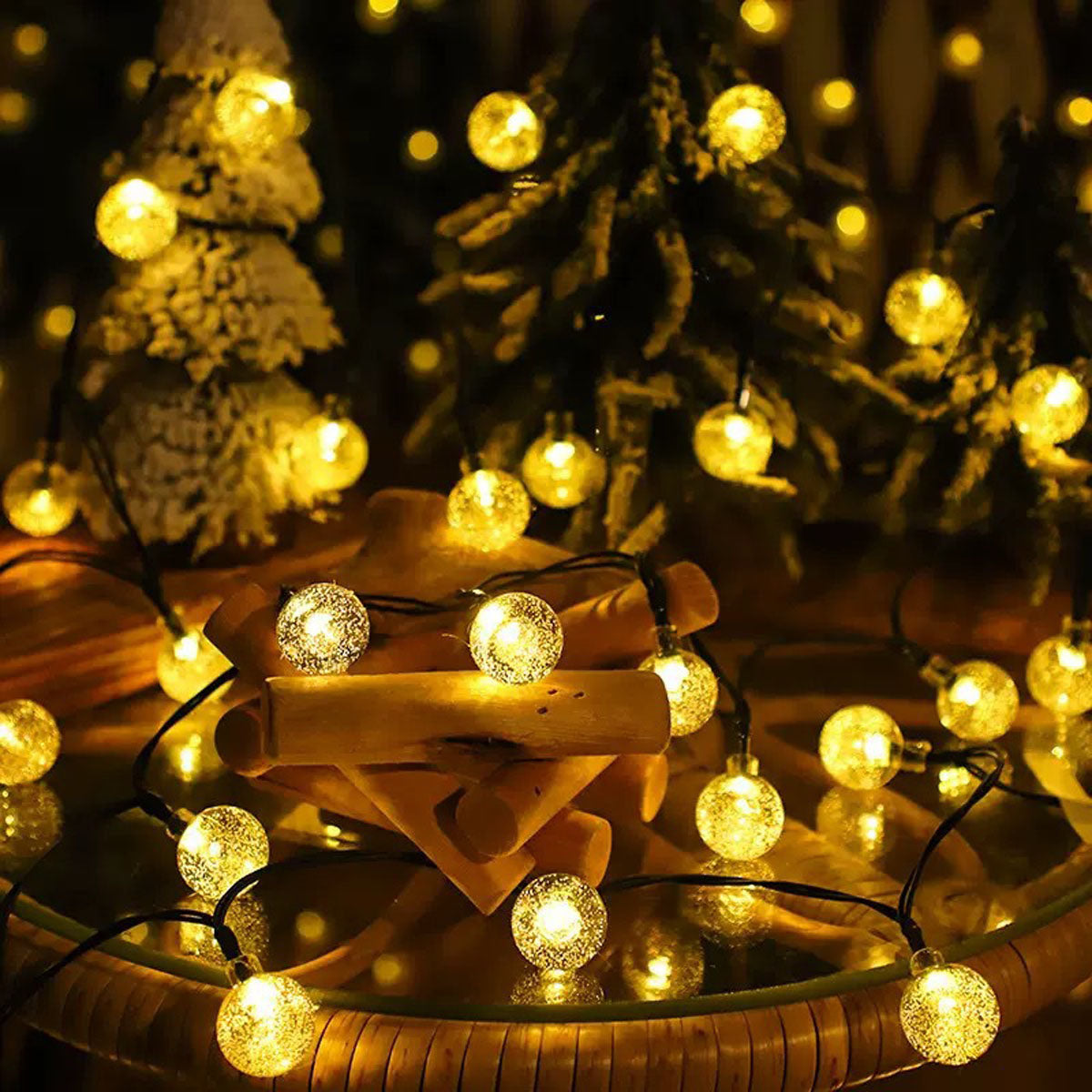 Waterproof LED Globe String Lights for Outdoor Camping - Multi-Power - Souliia