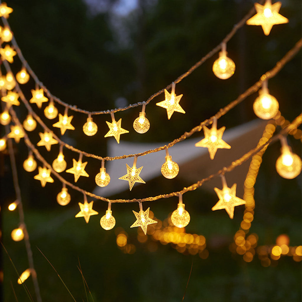 Waterproof LED Globe String Lights for Outdoor Camping - Multi-Power - Souliia