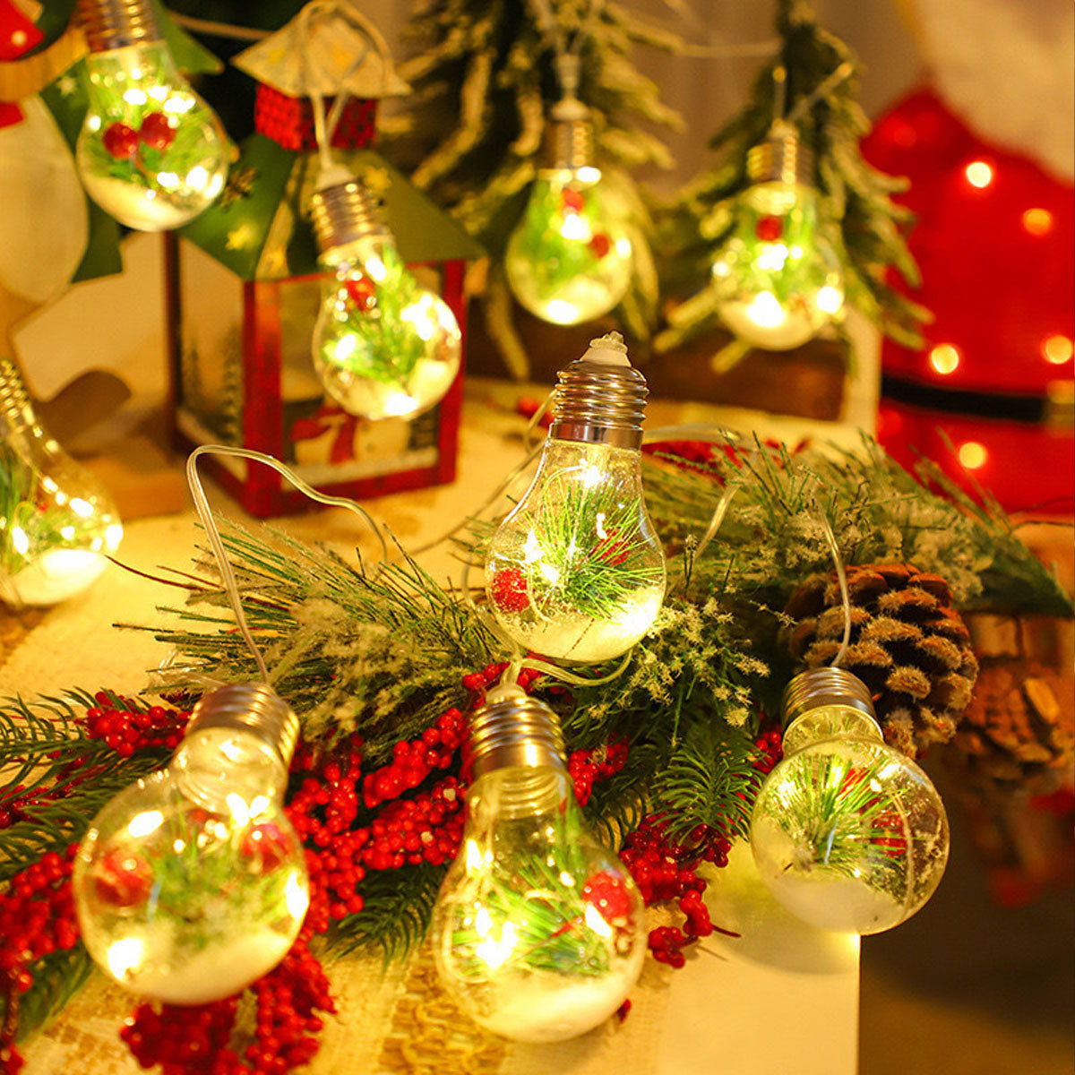 Waterproof LED Globe String Lights for Outdoor Camping - Multi-Power - Souliia