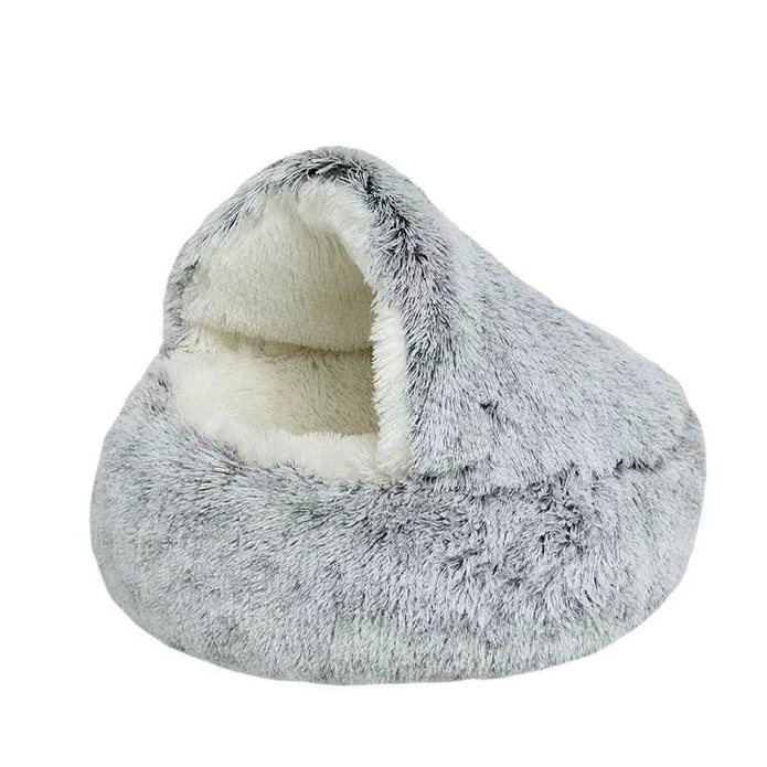 SnuggleCave Plush Pet Bed for Dogs & Cats — Sizes & Colors
