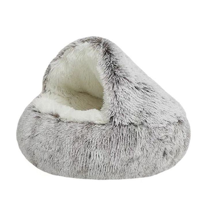 SnuggleCave Plush Pet Bed for Dogs & Cats — Sizes & Colors